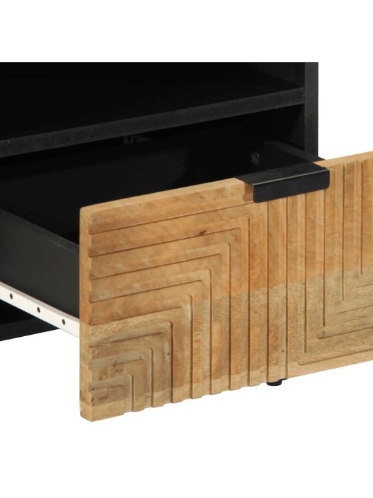 Yöpöytäkaapit 2 kpl ruskea 40x33x46 cm massiivipuu mango