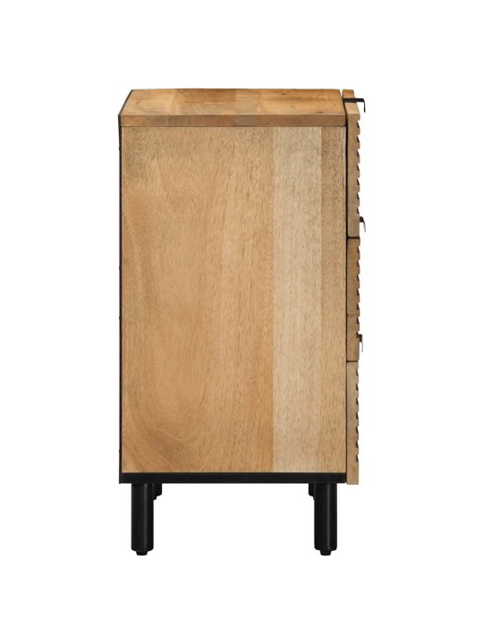 Yöpöytäkaappi ruskea 50x33x60 cm massiivipuu mango
