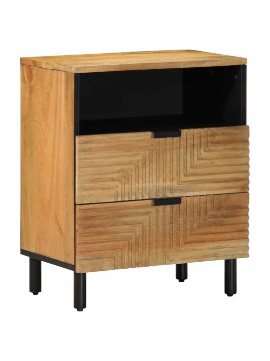 Yöpöytäkaappi ruskea 50x33x60 cm massiivipuu mango