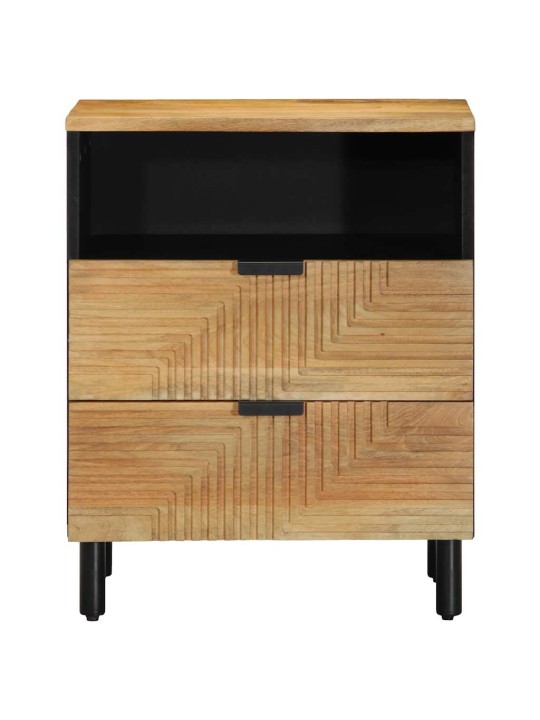 Yöpöytäkaappi ruskea 50x33x60 cm massiivipuu mango