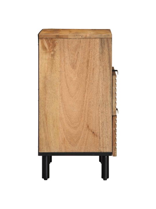 Yöpöytäkaappi ruskea 50x33x60 cm massiivipuu mango