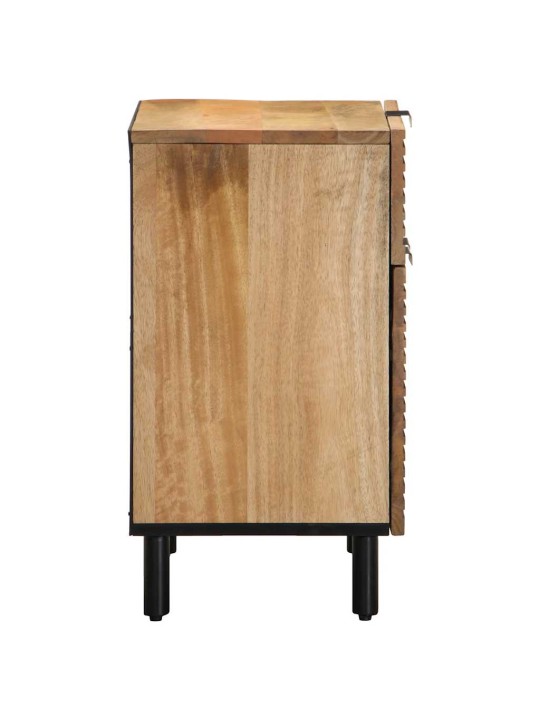 Yöpöytäkaappi ruskea 50x33x60 cm massiivipuu mango