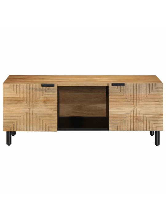 Sohvapöytä ruskea 100x54x40 cm massiivipuu mango