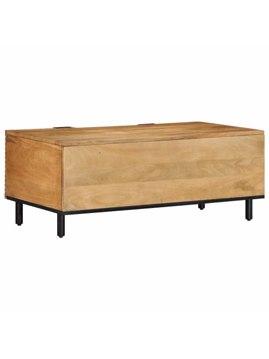 Sohvapöytä ruskea 100x54x40 cm massiivipuu mango