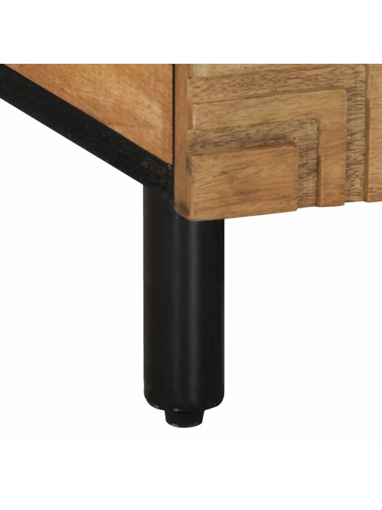 Sohvapöytä ruskea 100x54x40 cm massiivipuu mango