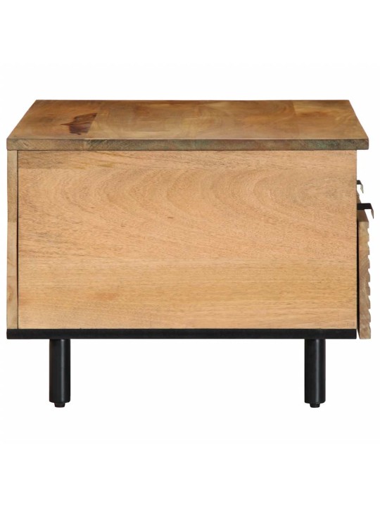 Sohvapöytä ruskea 80x54x40 cm massiivipuu mango