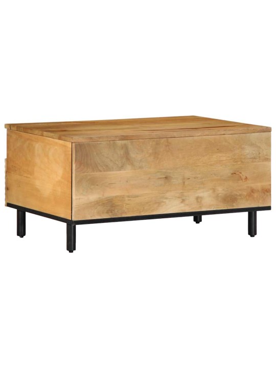Sohvapöytä ruskea 80x54x40 cm massiivipuu mango