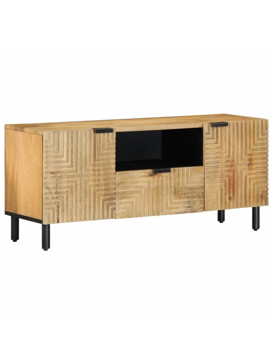 Tv kaappi ruskea 105x33x46 cm massiivipuu mango