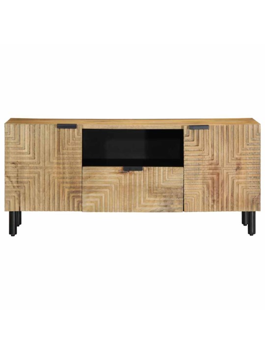 Tv kaappi ruskea 105x33x46 cm massiivipuu mango