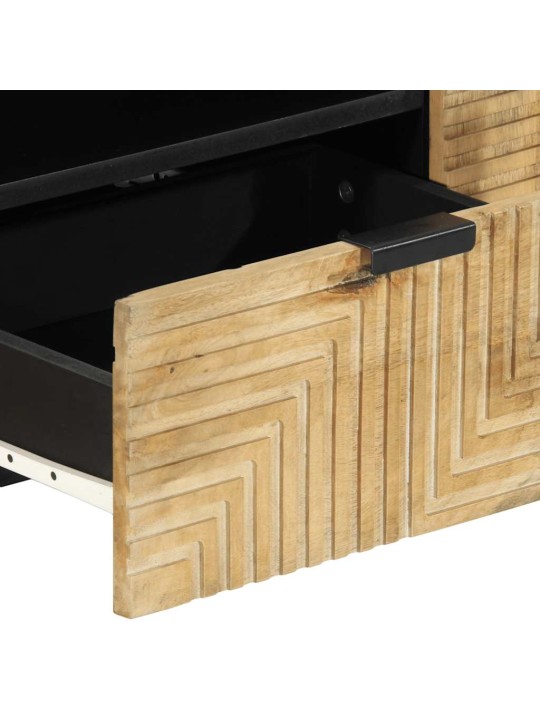 Tv kaappi ruskea 105x33x46 cm massiivipuu mango