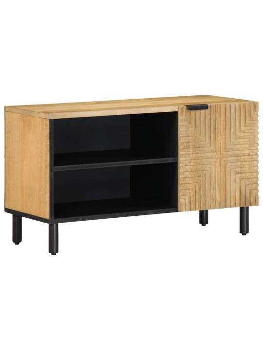 Tv kaappi ruskea 80x31,5x46 cm massiivipuu mango