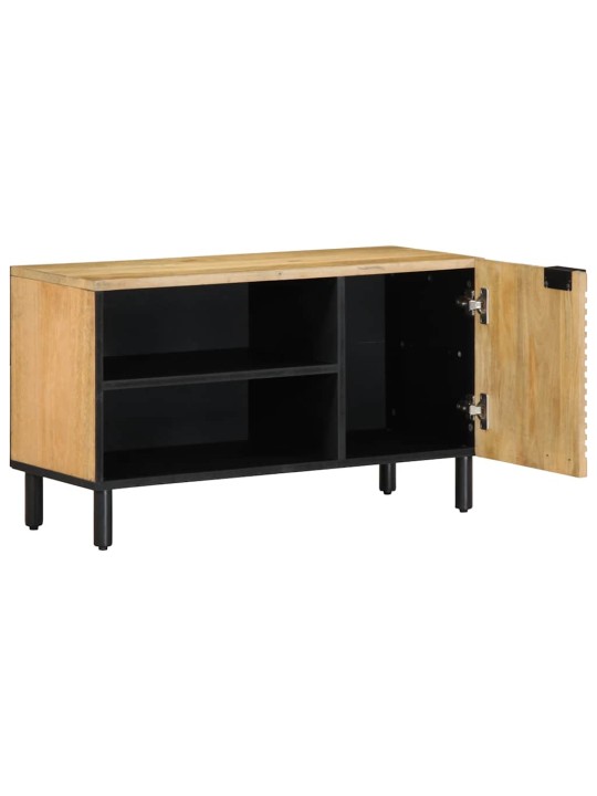 Tv kaappi ruskea 80x31,5x46 cm massiivipuu mango