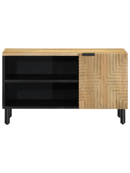 Tv kaappi ruskea 80x31,5x46 cm massiivipuu mango