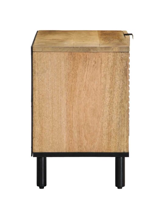 Tv kaappi ruskea 80x31,5x46 cm massiivipuu mango