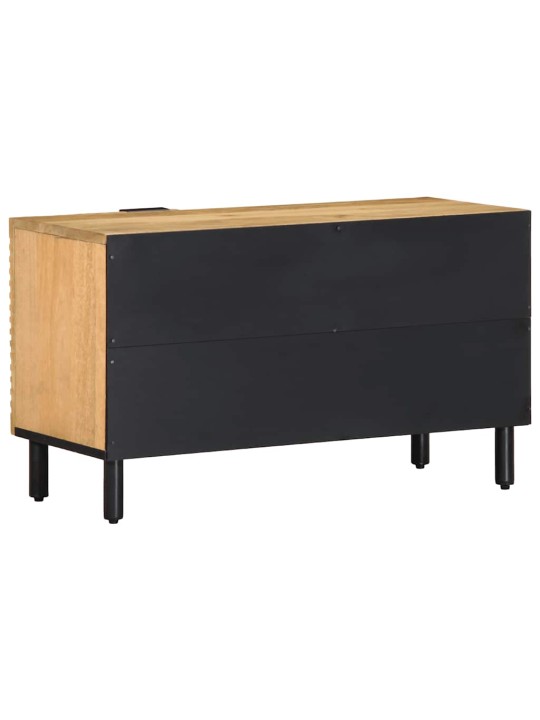 Tv kaappi ruskea 80x31,5x46 cm massiivipuu mango