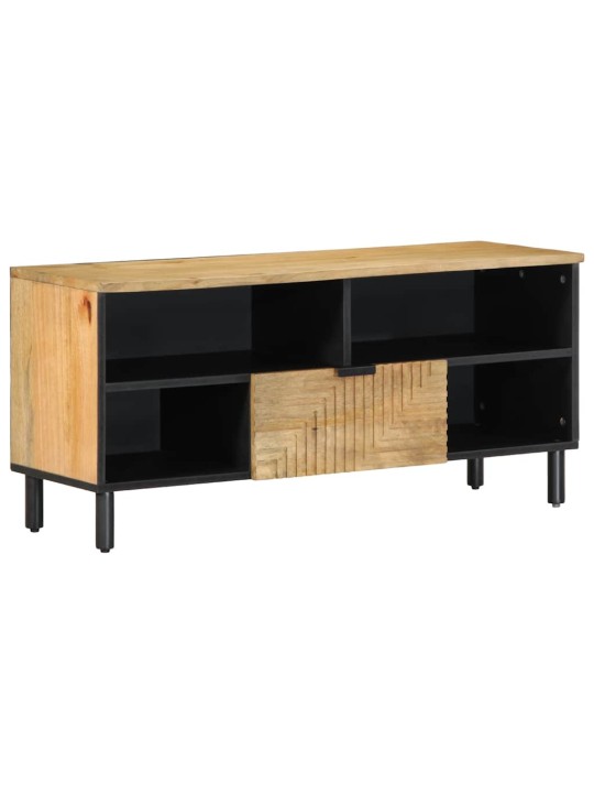 Tv-kaappi ruskea 100x33x46 cm massiivipuu mango