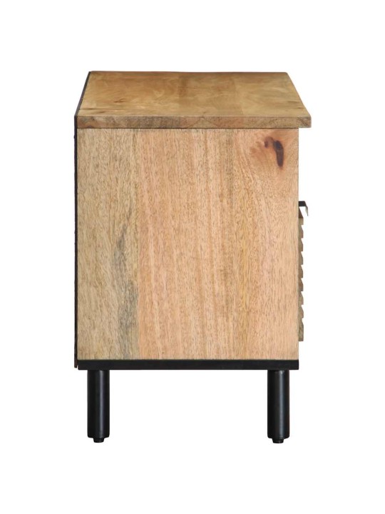 Tv-kaappi ruskea 100x33x46 cm massiivipuu mango