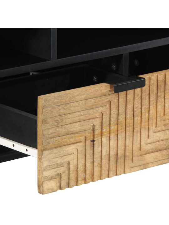 Tv-kaappi ruskea 100x33x46 cm massiivipuu mango