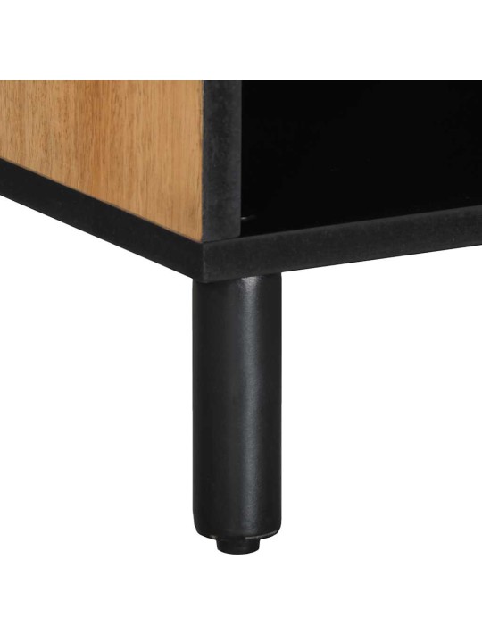 Tv-kaappi ruskea 100x33x46 cm massiivipuu mango