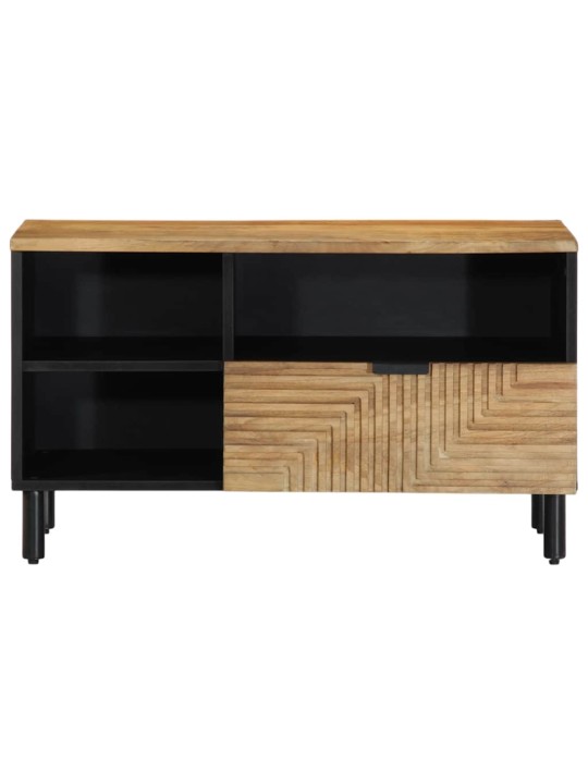 Tv kaappi ruskea 80x33x46 cm massiivipuu mango