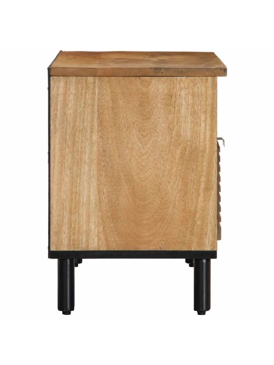 Tv kaappi ruskea 80x33x46 cm massiivipuu mango