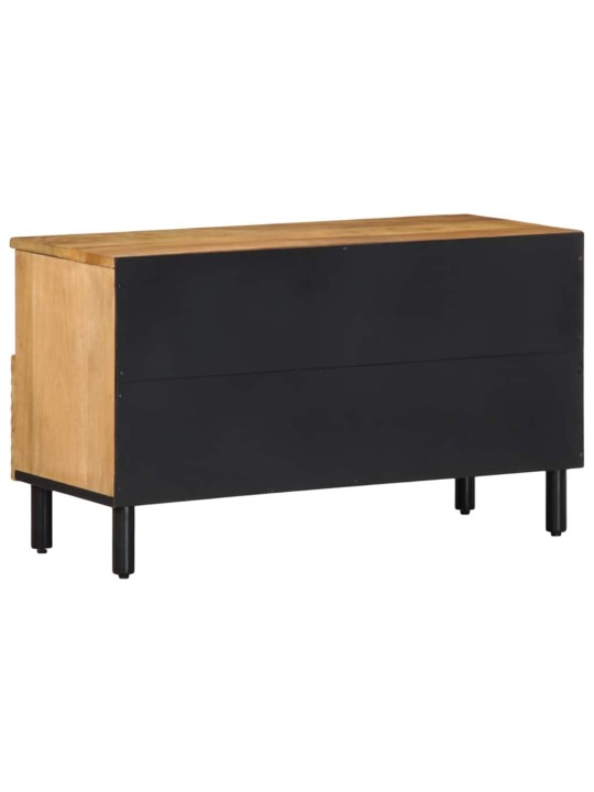 Tv kaappi ruskea 80x33x46 cm massiivipuu mango