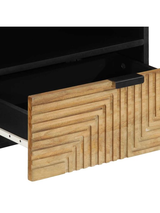 Tv kaappi ruskea 80x33x46 cm massiivipuu mango