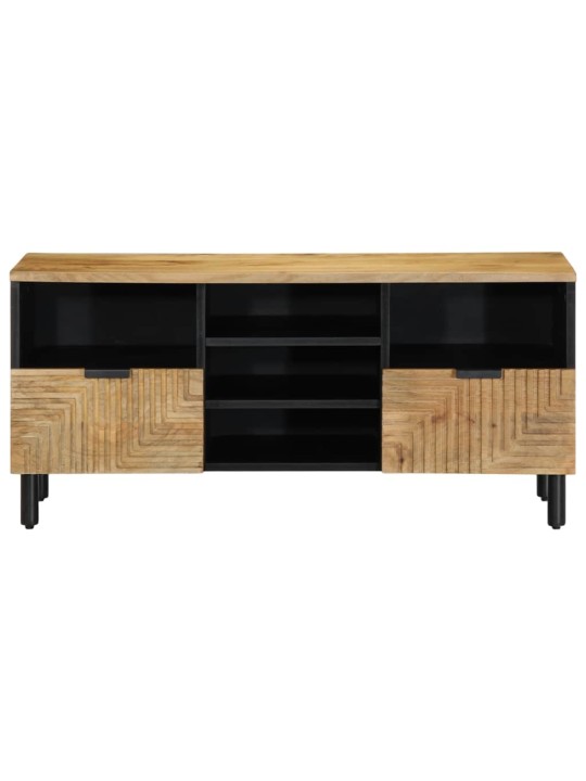Tv-kaappi ruskea 100x33x46 cm massiivipuu mango