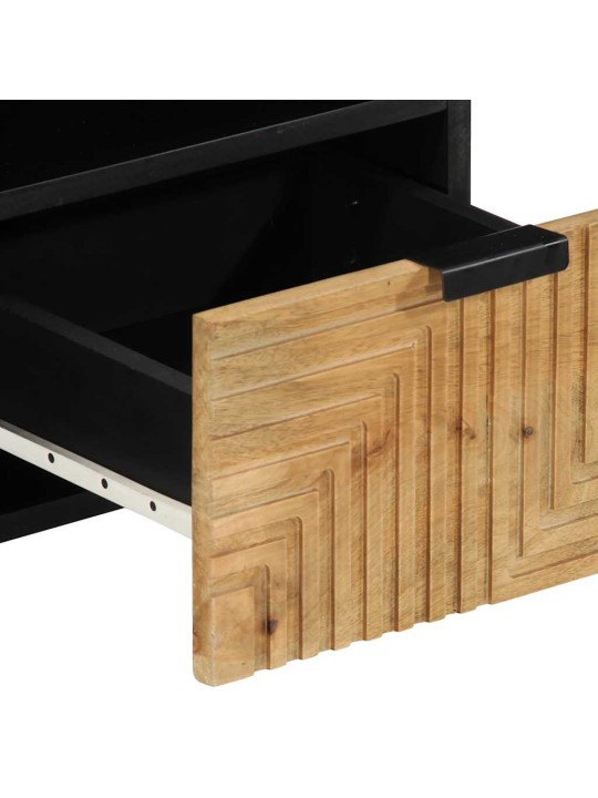 Tv-kaappi ruskea 100x33x46 cm massiivipuu mango