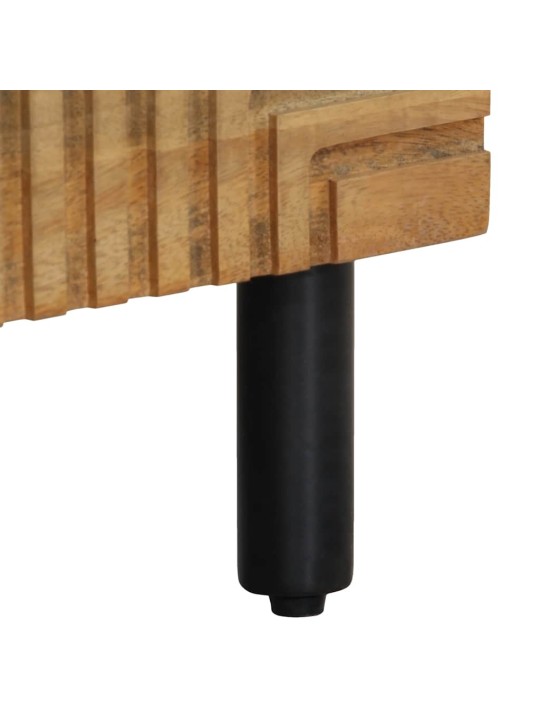 Highboard ruskea 40x33x110 cm massiivipuu mango