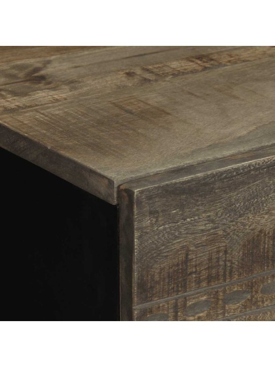Yöpöytäkaapit 2 kpl vaaleanharmaa 40x33x46 cm massiivipuu mango