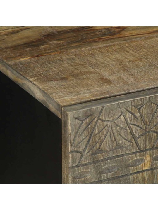 Tv-kaappi vaaleanharmaa 105x33,5x46 cm massiivipuu mango