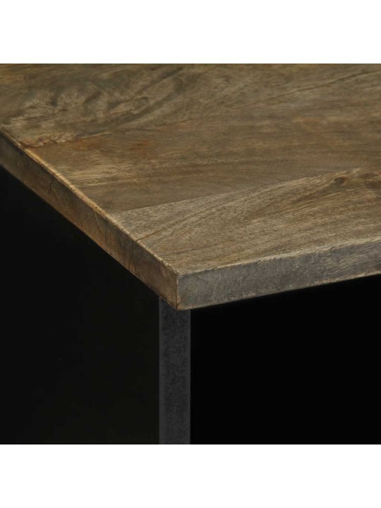 Tv-kaappi vaaleanharmaa 70x33,5x46 cm massiivipuu mango