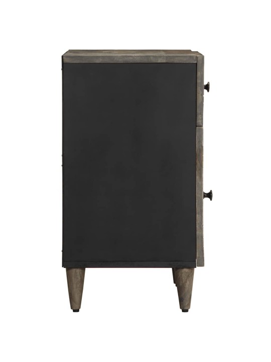 Yökaappi vaaleanharmaa 50x33x60 cm massiivipuu mango