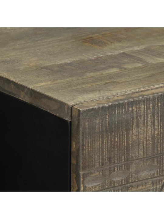 Yökaappi vaaleanharmaa 50x33x60 cm massiivipuu mango