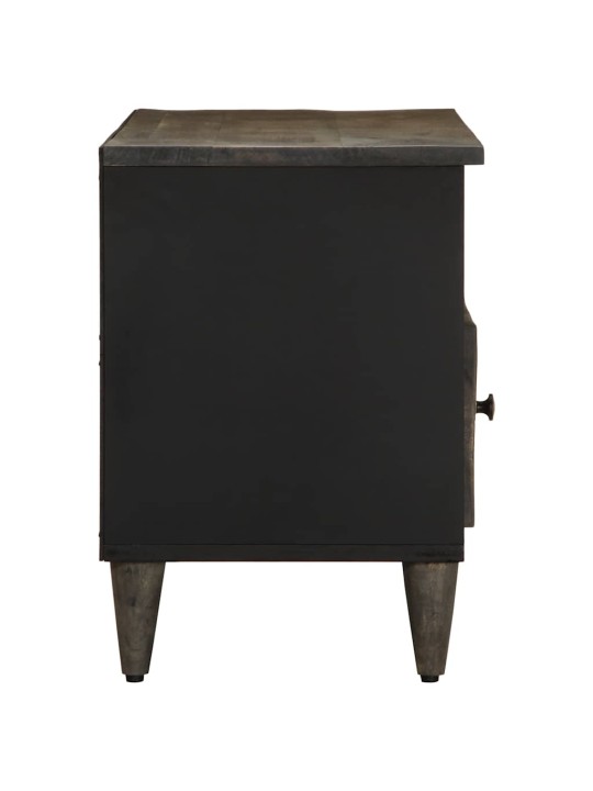 Tv-taso musta 100x33x46 cm täysi mangopuu