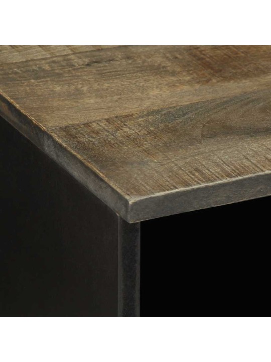 Tv-taso musta 100x33x46 cm täysi mangopuu