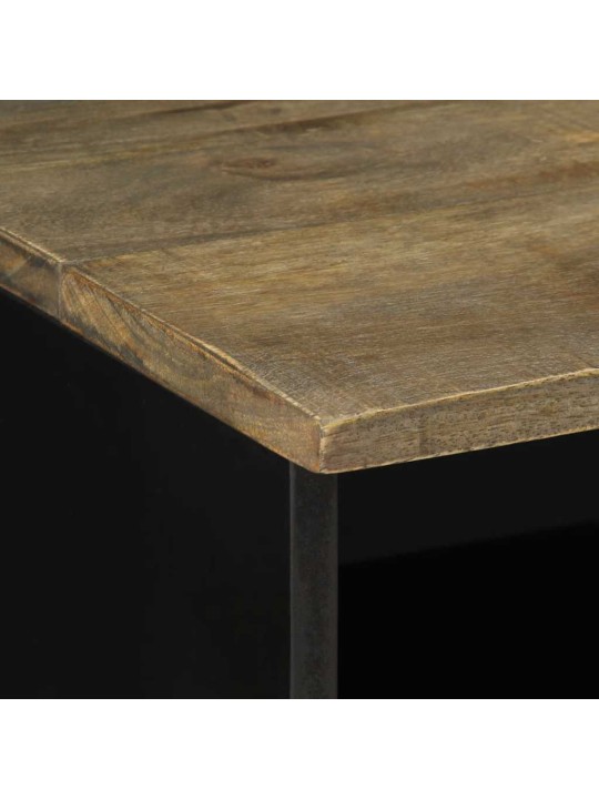 Tv-taso musta 80x33x46 cm täysi mangopuu