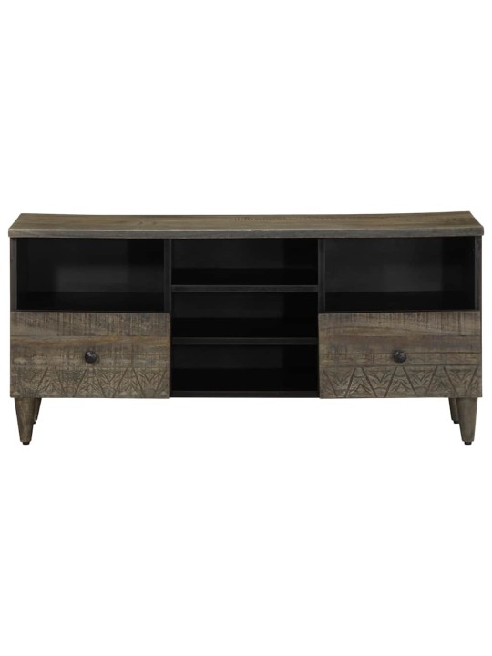 Tv-taso musta 100x33x46 cm täysi mangopuu