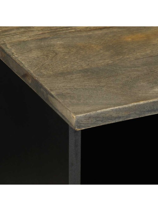 Tv-taso musta 100x33x46 cm täysi mangopuu