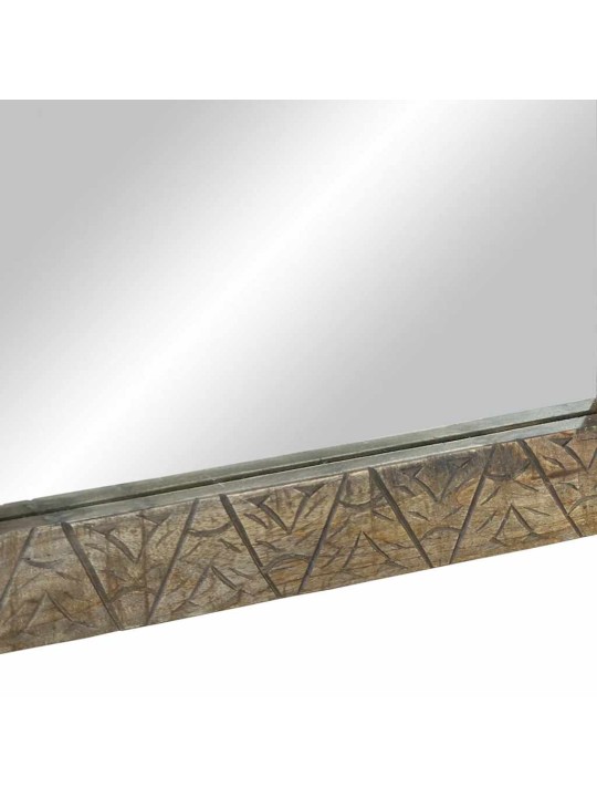 Kylpyhuonepeili 50x2,5x70 cm massiivipuu mango