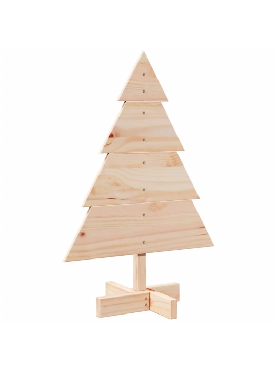 Puinen koristejoulukuusi 70 cm täysi mänty