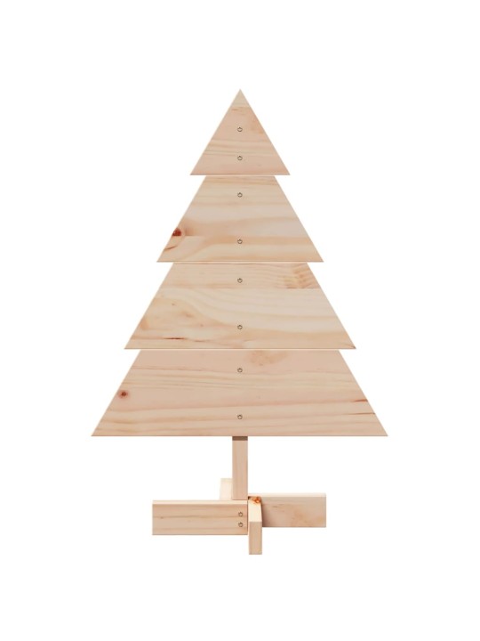Puinen koristejoulukuusi 70 cm täysi mänty
