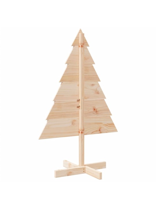 Puinen joulukuusi koriste 110 cm täysi mänty
