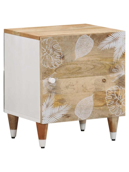 Yöpöytäkaapit 2 kpl 40x33,5x46 cm massiivipuu mango