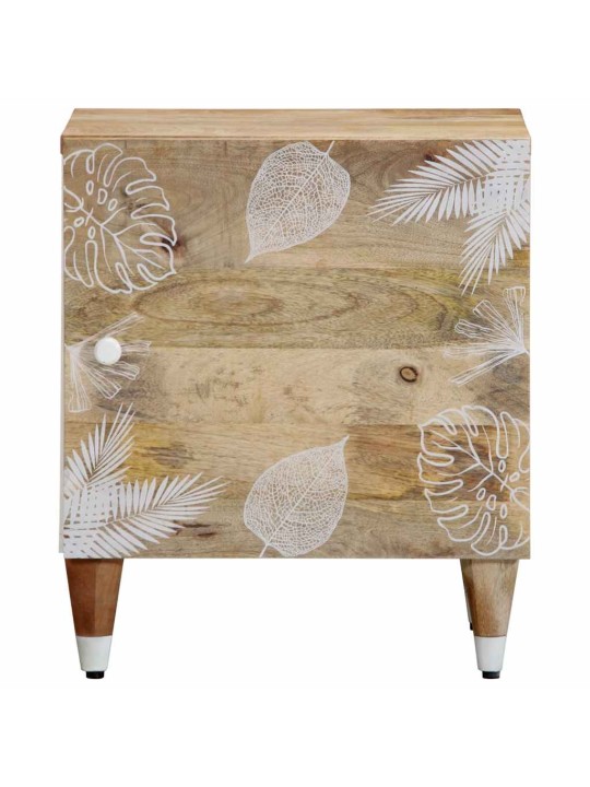 Yöpöytäkaapit 2 kpl 40x33,5x46 cm massiivipuu mango