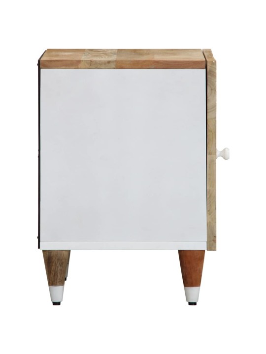 Yöpöytäkaapit 2 kpl 40x33,5x46 cm massiivipuu mango