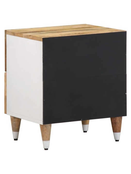 Yöpöytäkaapit 2 kpl 40x33,5x46 cm massiivipuu mango