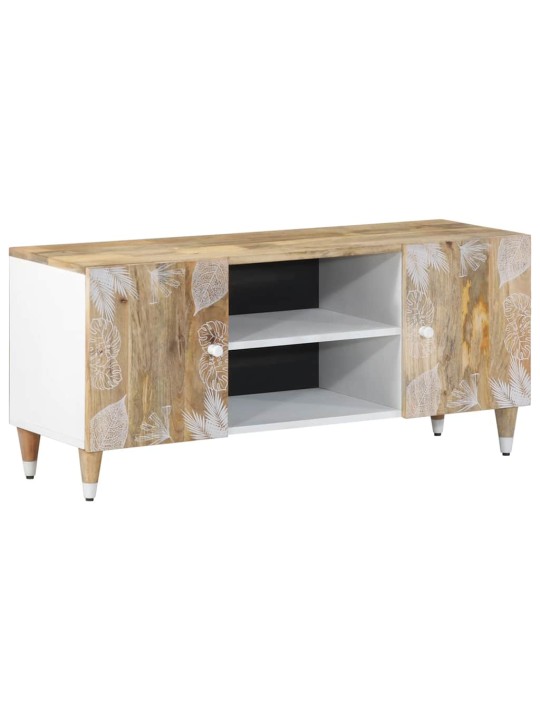 Tv kaappi 105x33,5x46 cm massiivipuu mango