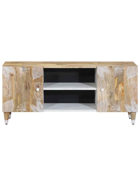 Tv kaappi 105x33,5x46 cm massiivipuu mango